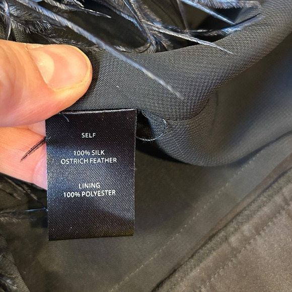 CYNTHIA ROWLEY Women's Ostrich Feather Dress XS Ivy Ombre NWT Mini $795 - Picture 9 of 10